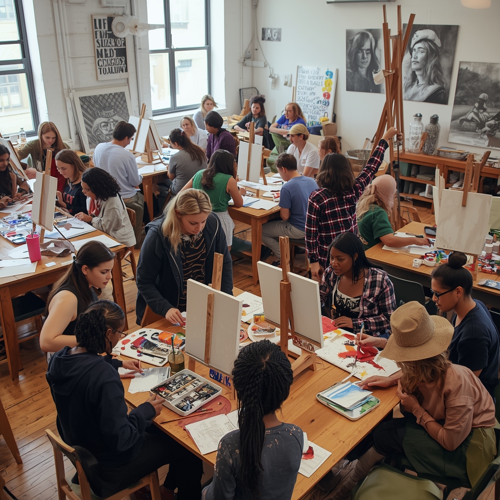 Student artwork gallery